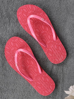Carlton London - Pink Women Printed Flipflops