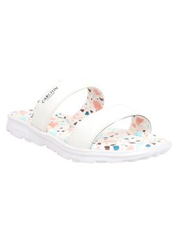 Carlton London - White Women Printed Sliders