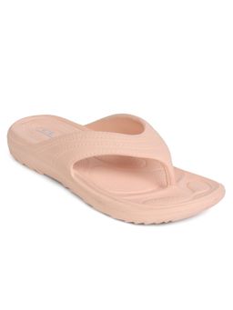 Carlton London - Peach Women Textured Flipflops