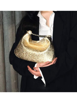 ELLEGANTI - Women Gold Faux Leather Handbag