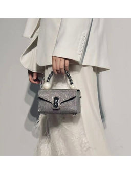 ELLEGANTI - Women White Suede Handbag
