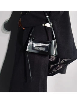 ELLEGANTI - Women Black Microfibre Handbag