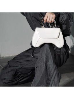 ELLEGANTI - Women White Leather Handbag