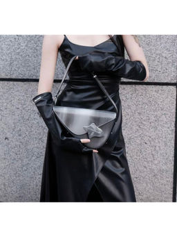 ELLEGANTI - Women Grey Microfibre Handbag