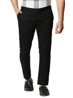 BASICS - Black Solid/Plain Trouser