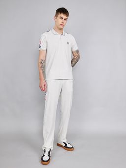 Monte Carlo - Off White Solid/Plain Collar Neck Co-ord Set