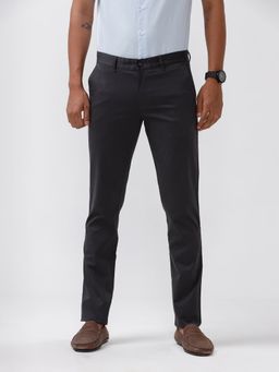 BASICS - Black Solid/Plain Trouser