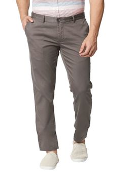 BASICS - Brown Solid/Plain Trouser