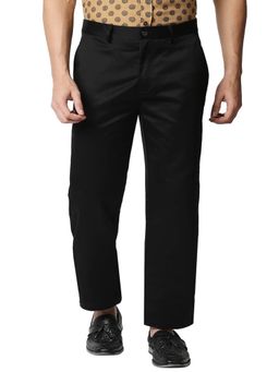 BASICS - Black Solid/Plain Trouser