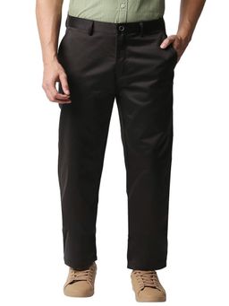 BASICS - Black Solid/Plain Trouser