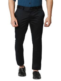 BASICS - Black Solid/Plain Trouser