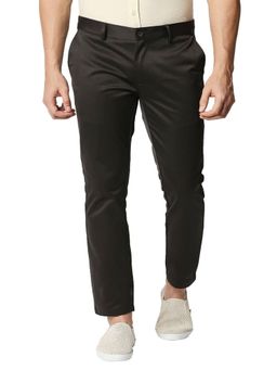 BASICS - Grey Solid/Plain Trouser