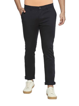 BASICS - Black Textured Trouser