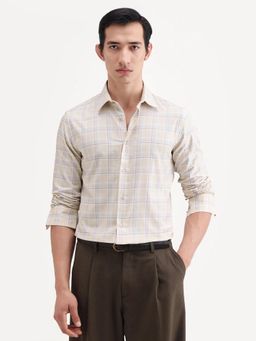 Rare Rabbit - Grey Checks Collar Neck Shirt