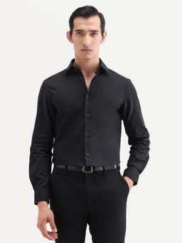 Rare Rabbit - Black Printed Collar Neck Shirt