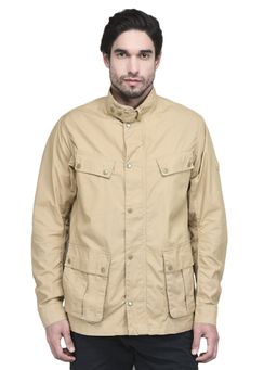 WOODLAND - Brown Solid/Plain Turtle Neck Puffer Jacket