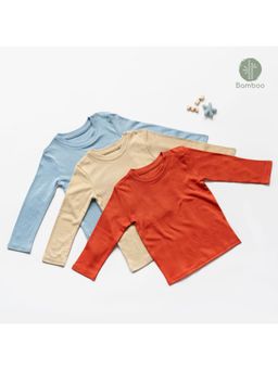 Cocoon Care - Bamboo Muslin Full - Sleeve T-Shirts For Babies (Pack of 3)
