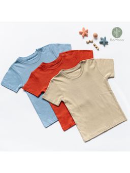Cocoon Care - Bamboo Muslin Half - Sleeve T-Shirts For Babies (Pack of 3)