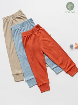 Cocoon Care - Bamboo Cotton Joggers For Babies Soft Comfy And Breathable (Pack of 3)