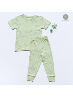 Cocoon Care - Bamboo Muslin Half Sleeve T-Shirt Joggers Set For Babies (Set of 2)