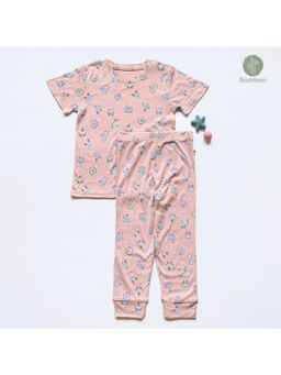 Cocoon Care - Bamboo Muslin Half Sleeve T-Shirt Joggers Set For Babies (Set of 2)