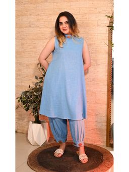 KARIGAR - Blue Breeze Cotton Kurta with Salwar Pant