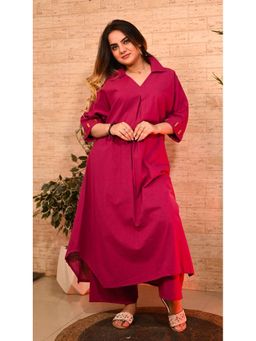 KARIGAR - Magenta Pink Kurta with Palazzo