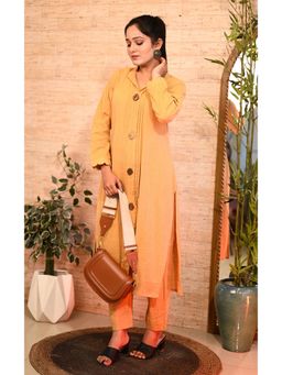 KARIGAR - Mustard Colour Cotton Kurta with Pant