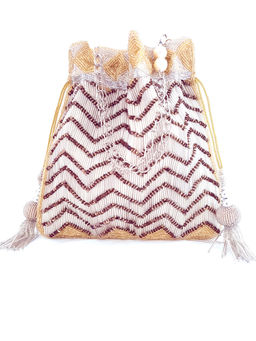 A Clutch Story - Surreal Beaded Hand Embroidered Potli