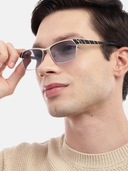 Carlton London - UV Protected Blue Rectangle Lens Sunglasses