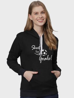 PINACOLADA - Black Printed Sweatshirt