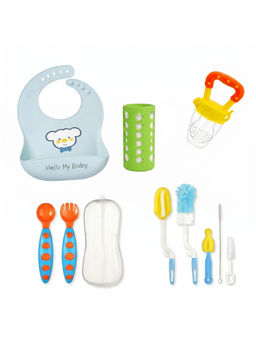 Safe-O-Kid - Baby Feeding with Bib, Feeder, Spoon, Bottle Cleaning Set & Cover (Pack of 5)