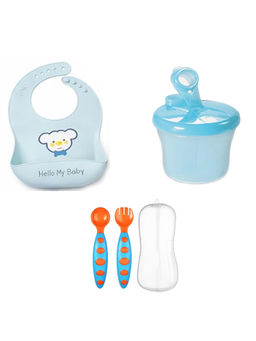 Safe-O-Kid - Dining Combo with Fork & Spoon Set Bib Storage Box (Pack of 4)