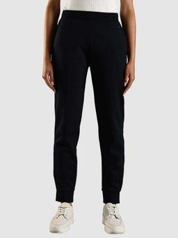 Tommy Hilfiger - Regular Fit Solid Mid Rise Jogger - Navy Blue
