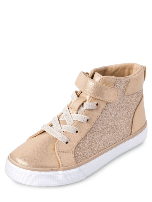 Buy The Children's Place Girls Gold Metallic Party Shoes Online