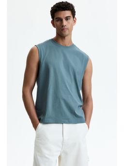 H&M - Men Turquoise Coolmax® Regular Fit Vest Top