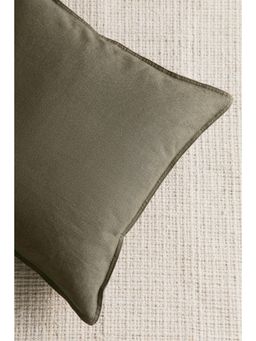H&M - Green Linen-Blend Cushion Cover