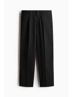 H&M - Men Black Relaxed Fit Suit Trousers