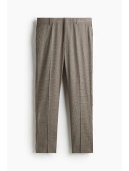 H&M - Men Beige Slim Fit Suit Trousers