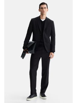 H&M - Men Black Regular Fit Suit Trousers
