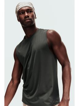 H&M - Men Green Regular Fit Sports Vest Top With Drymove
