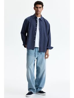 H&M - Men Blue Baggy Jeans