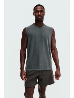 H&M - Men Green Regular Fit Sports Vest Top With Drymove