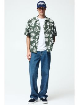 H&M - Men Green Relaxed Fit Resort Shirt