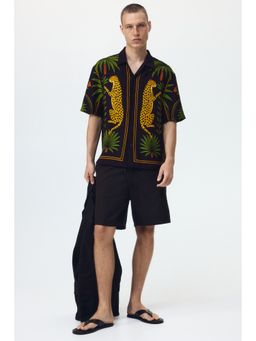 H&M - Men Brown Relaxed Fit Printed Resort Shirt