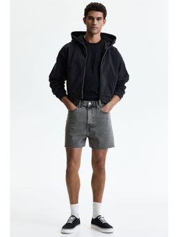 H&M - Men Grey Baggy Denim Shorts