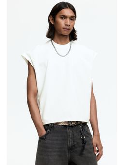H&M - Men White Oversized Fit Boxy Vest Top