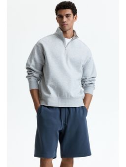 H&M - Men Blue Relaxed Fit Cotton Shorts