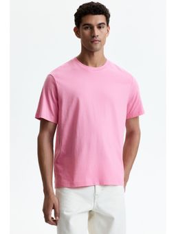 H&M - Men Pink Regular Fit T-Shirt