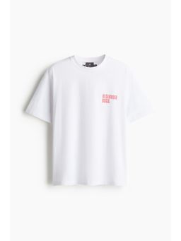 H&M - Men White Loose Fit T-Shirt